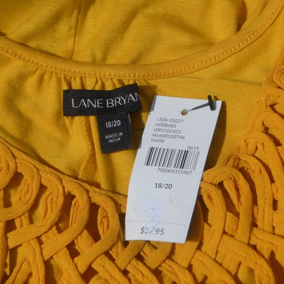 NWT Lane Bryant Boho Braided Front Tank Top - Picture 6 of 7